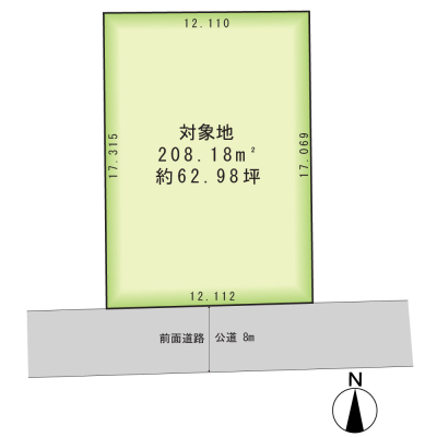 �k�C���D�y�s�k���k�Z��1���ڂ̓y�n�̉摜